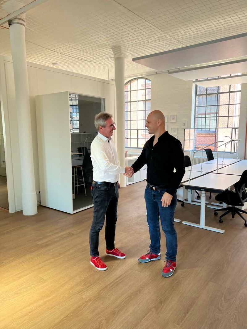 Karl Pusch mit Kunden